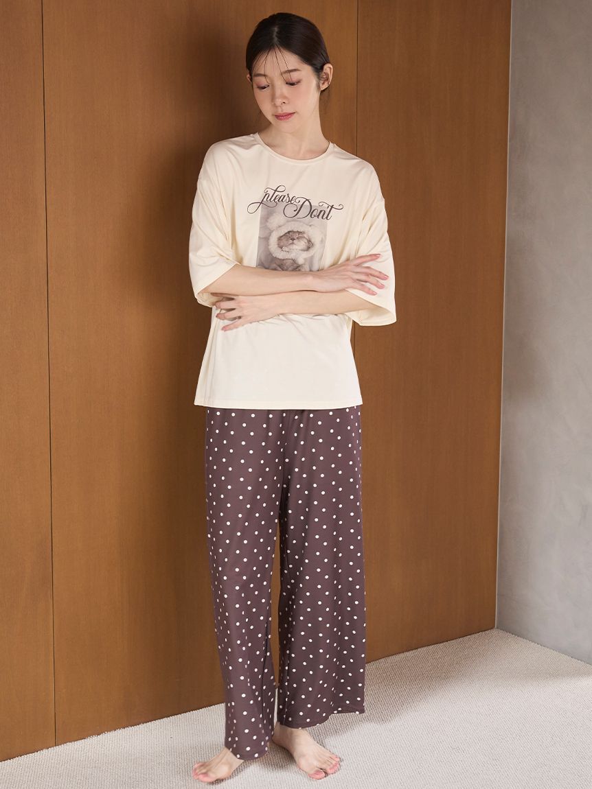 SNIDEL HOME「ドットロングパンツ」|ルームウェア|BRW