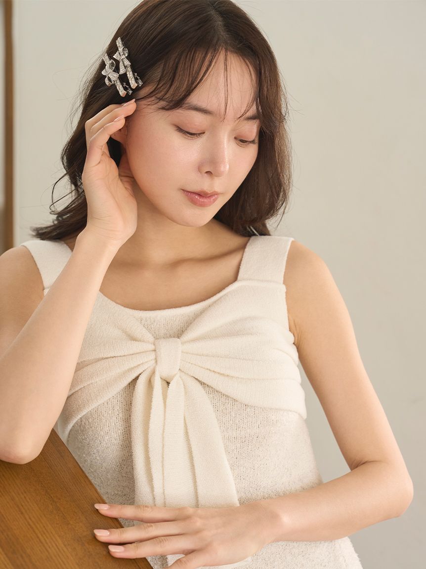 SNIDEL HOME「リボンツイードワンピース」|ルームウェア|