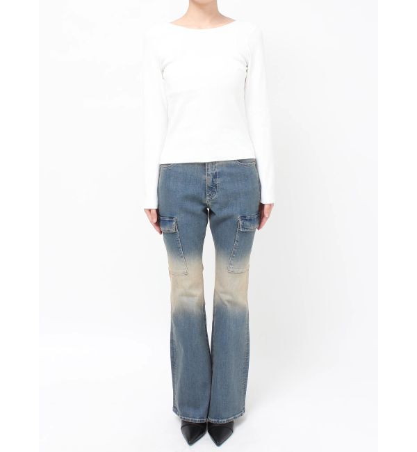 EVRIS「【WEB限定】バックオープンリブトップス」|Tシャツ・カットソー|