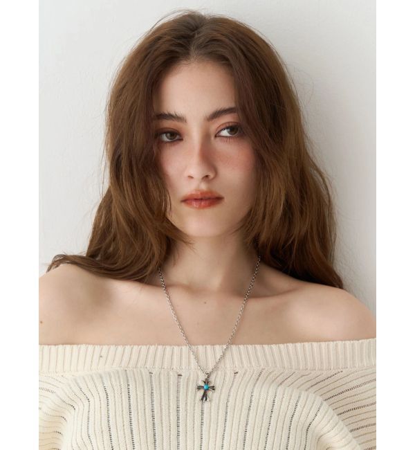 EVRIS「MARBLE CROSS MOTIF ネックレス」|ネックレス|