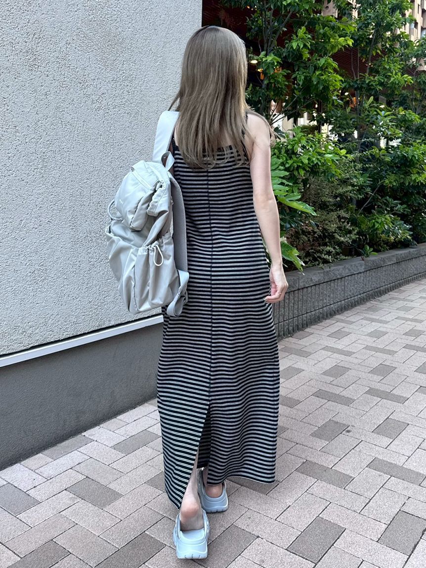 emmi atelier「emmiロゴカップ付きパイルワンピース」|ワンピース|