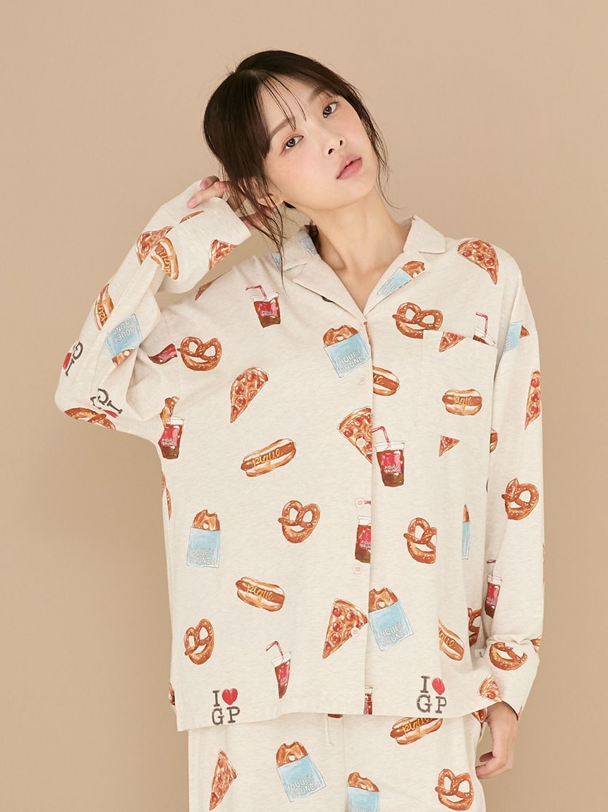 gelato pique「NYブランチ柄シャツ」|ルームウェア|