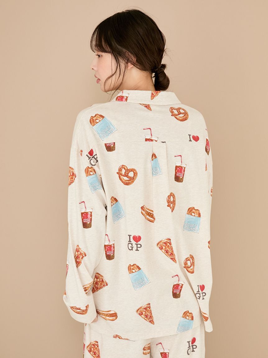 gelato pique「NYブランチ柄シャツ」|ルームウェア|