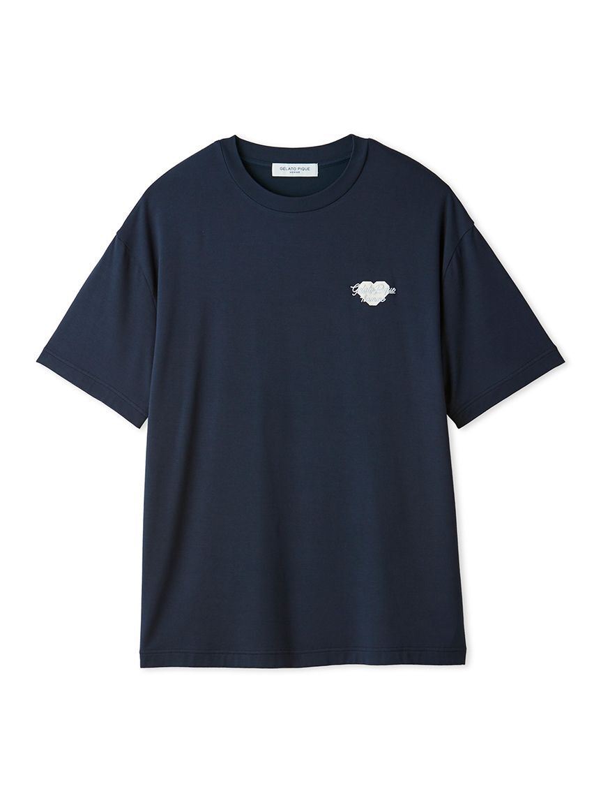 GELATO PIQUE HOMME「【HOMME】【接触冷感】ハートロゴTシャツ」|ルームウェア|NVY