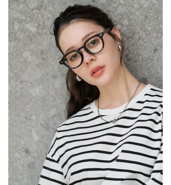  「【WEB限定】SUNCUTGlasses/UV100%CUT ウェリントン型 クリアサングラス |太縁 紫外線対策 UVカット」|サングラス|