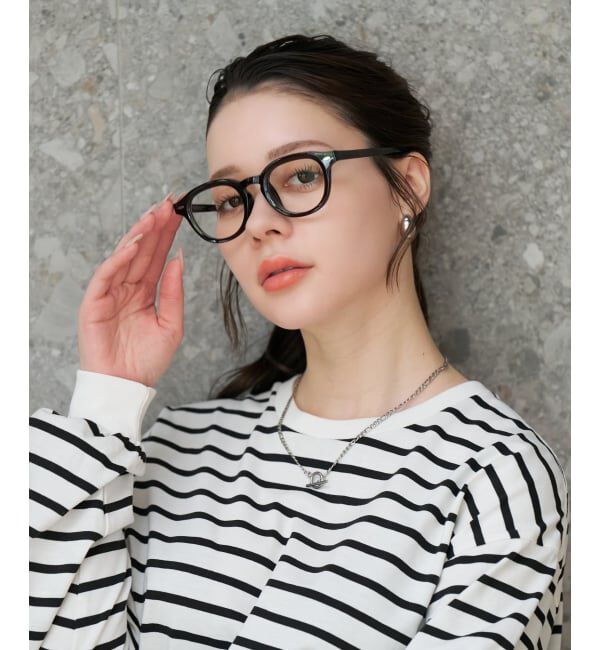 「【WEB限定】SUNCUTGlasses/UV100%CUT ウェリントン型 クリアサングラス |太縁 紫外線対策 UVカット」|サングラス|