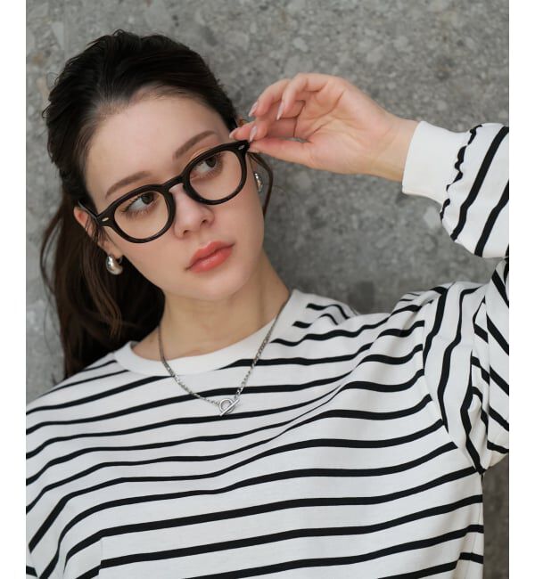  「【WEB限定】SUNCUTGlasses/UV100%CUT ウェリントン型 クリアサングラス |太縁 紫外線対策 UVカット」|サングラス|