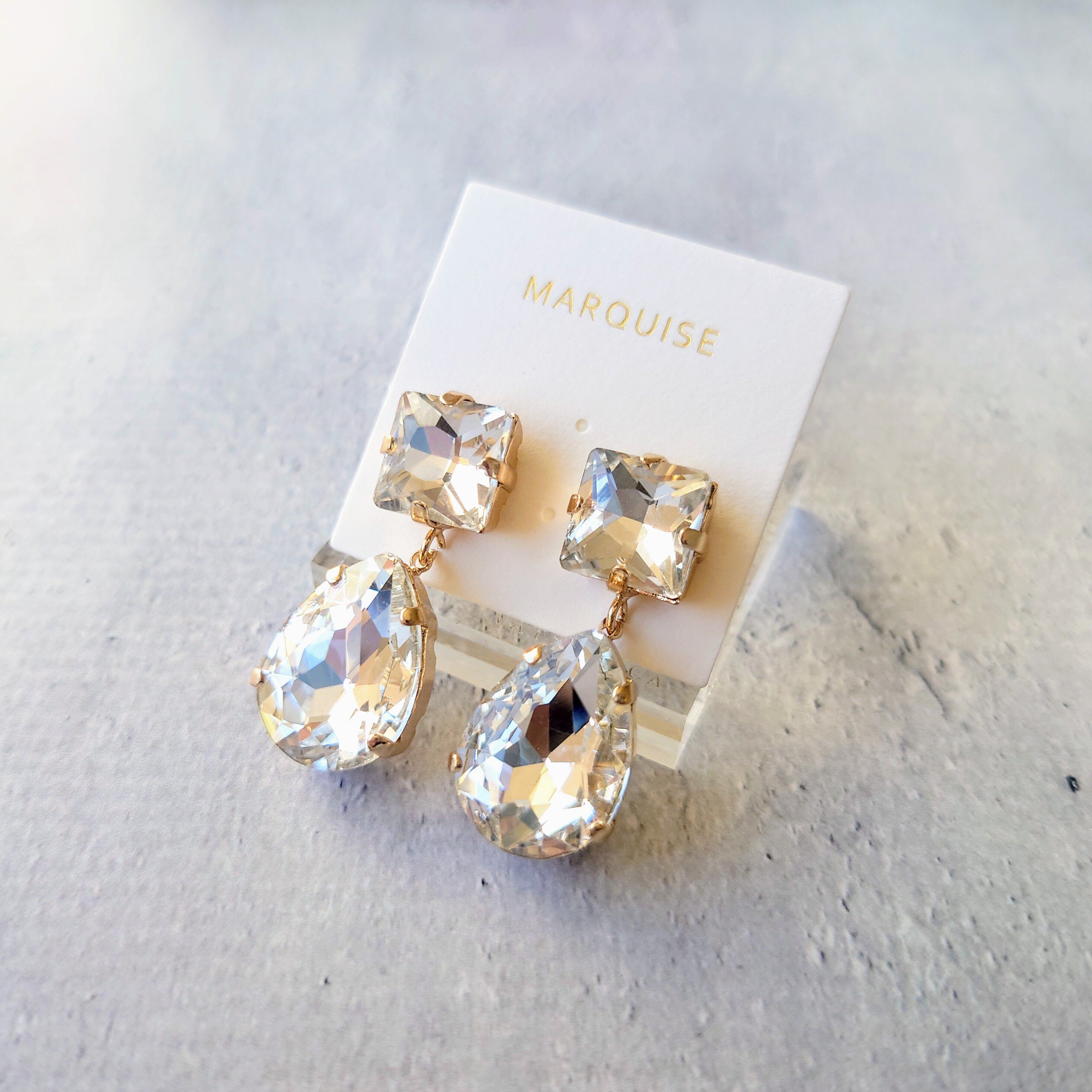 MARQUISE「クリアビジューピアス」|ピアス|