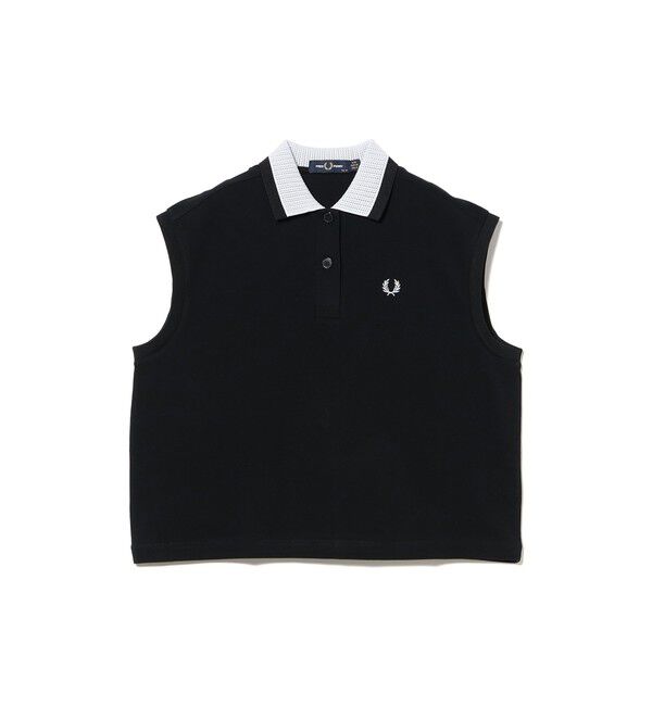 Ray BEAMS 「FRED PERRY / メッシュ カラー ポロ シャツ」|ポロシャツ|BLACK