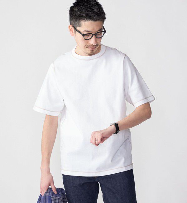 SHIPS「SHIPS: カラー ステッチ Tシャツ」|Tシャツ・カットソー|