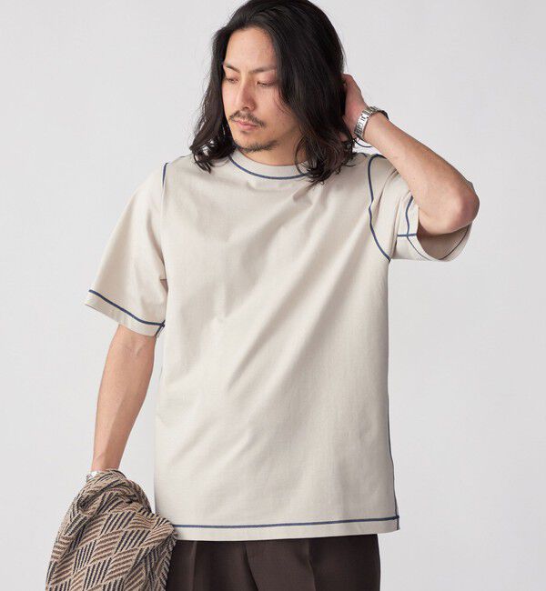 SHIPS「SHIPS: カラー ステッチ Tシャツ」|Tシャツ・カットソー|