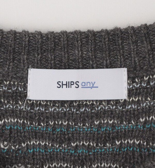 SHIPS any「SHIPS any: 〈手洗い可能〉ジオメトリック ジャガード クルーネック ルーズ ニット◇」|その他|