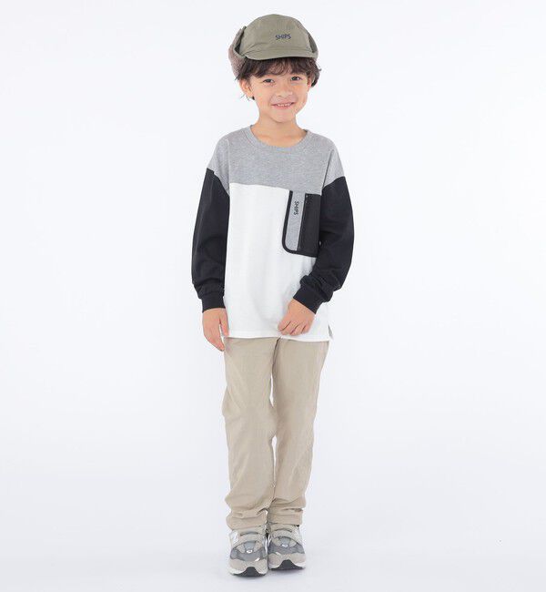 SHIPS KIDS「SHIPS KIDS:100～130cm /〈接触冷感/UVカット〉長袖 TEE」|Tシャツ・カットソー|
