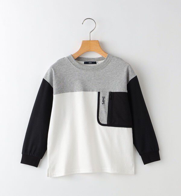 SHIPS KIDS「SHIPS KIDS:100～130cm /〈接触冷感/UVカット〉長袖 TEE」|Tシャツ・カットソー|