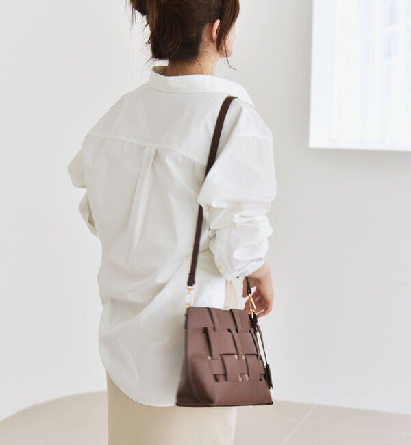 quaranciel「quaranciel:〈洗濯機可能〉REPREVE スキッパー ポケット チュニック シャツ」|シャツ・ブラウス|