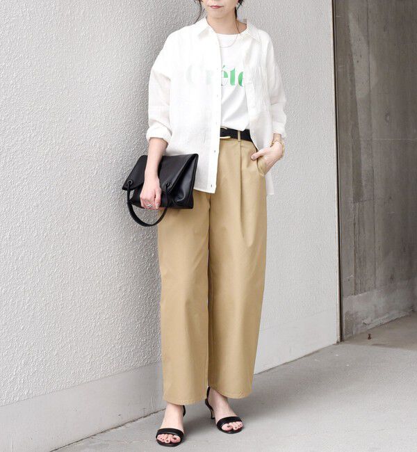 SHIPS Colors 「SHIPS Colors:〈洗濯機可能〉ユーロリネン (EURO Linen) 2WAY ロングスリーブ シャツ◇」|シャツ・ブラウス|