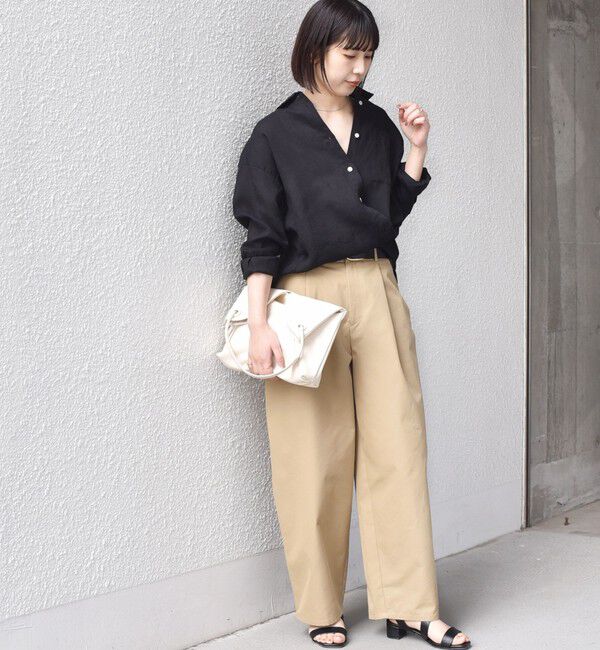 SHIPS Colors 「SHIPS Colors:〈洗濯機可能〉ユーロリネン (EURO Linen) 2WAY ロングスリーブ シャツ◇」|シャツ・ブラウス|