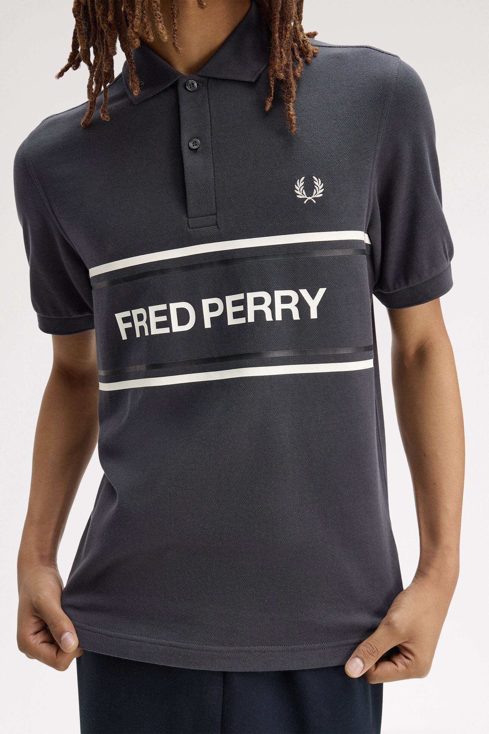 FRED PERRY 「Fred Perry Graphic Polo Shirt／フレッドペリーグラフィックポロシャツ」|ポロシャツ|