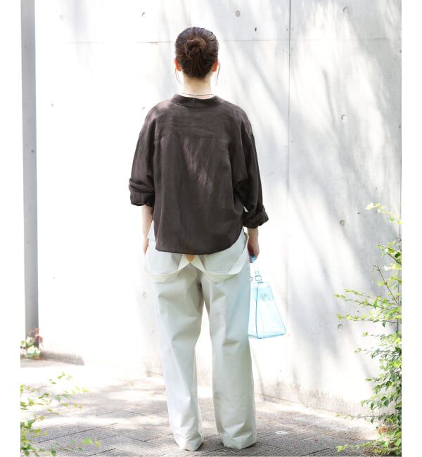 IENA「《新色/WEB限定/追加3》ラミーリヨセルショートシャツ」|シャツ・ブラウス|