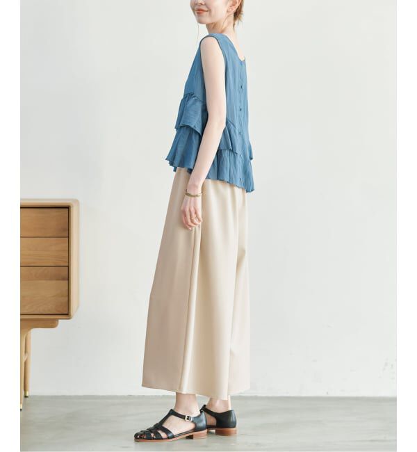 SLOBE IENA「《WEB限定》クロップドイージーワイドパンツ」|その他|