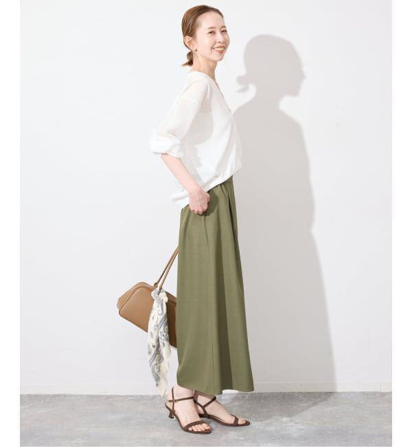SLOBE IENA「《WEB限定》クロップドイージーワイドパンツ」|その他|