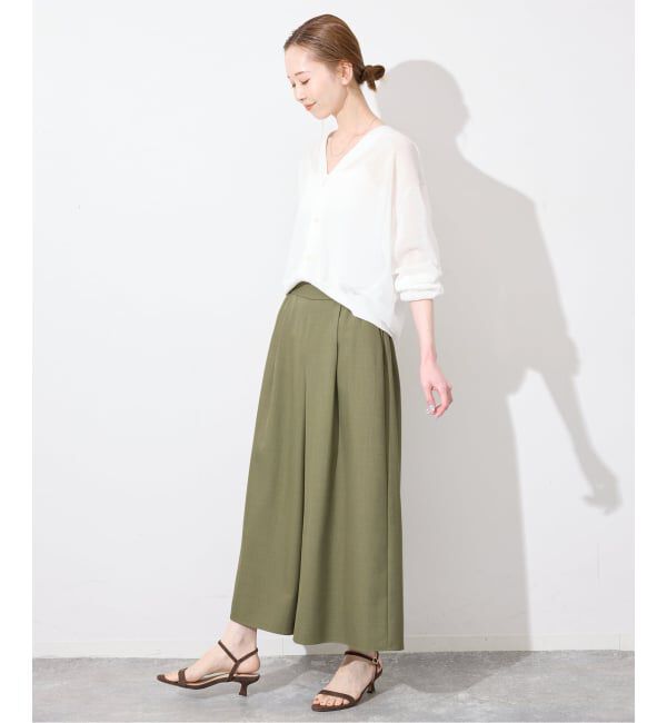 SLOBE IENA「《WEB限定》クロップドイージーワイドパンツ」|その他|