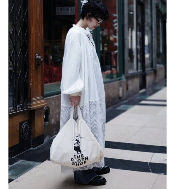 journal standard luxe「ラッフルレースドッキングワンピース」|ワンピース|ホワイト