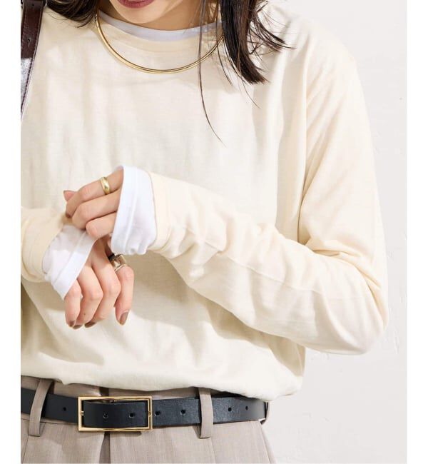 JOURNAL STANDARD「《追加2》クルーネックシアーロングTシャツ」|Tシャツ・カットソー|