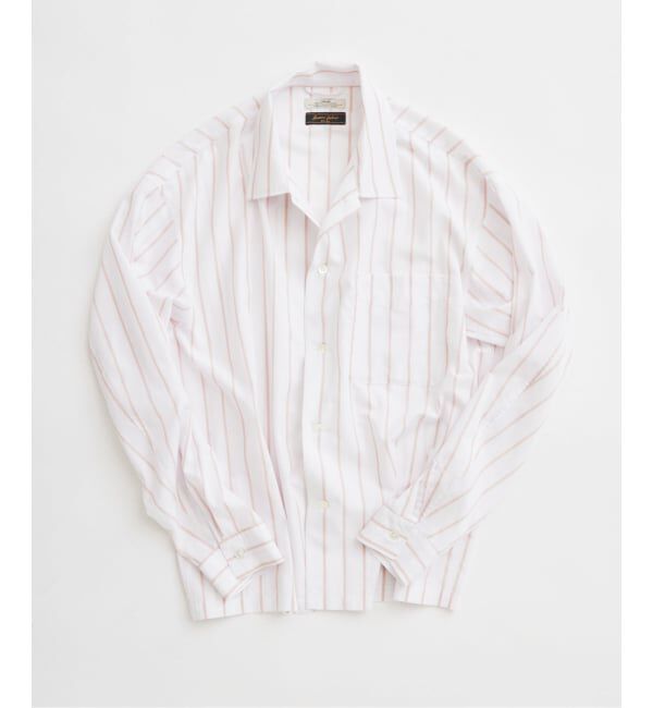 JOURNAL STANDARD relume「JAMES FABRIC / ジェームスファブリック レーヨンブレンド ストライプ シャツ」|シャツ・ブラウス|グレーB