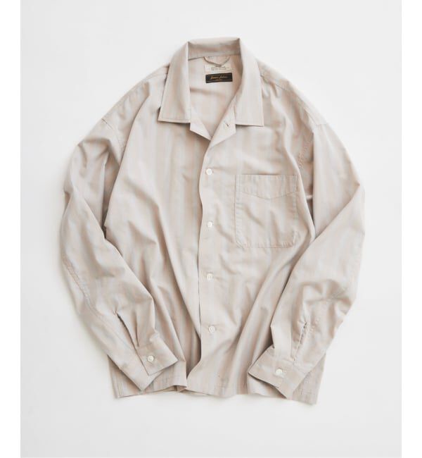 JOURNAL STANDARD relume「JAMES FABRIC / ジェームスファブリック レーヨンブレンド ストライプ シャツ」|シャツ・ブラウス|ナチュラル B