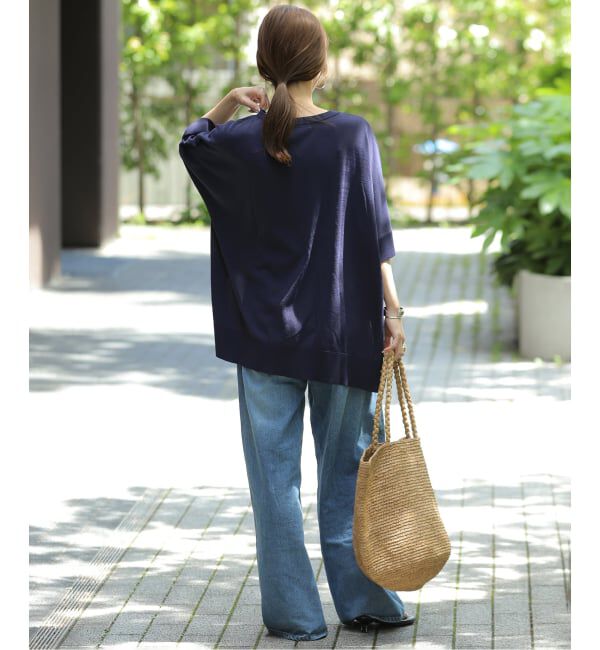 JOURNAL STANDARD relume「《追加6 / 新色》接触冷感 / ウォッシャブルクールポンチョプルオーバー」|ニット・セーター|
