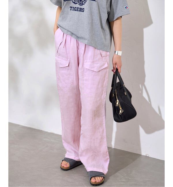 JOURNAL STANDARD「【TICCA / ティッカ】リネンカーゴパンツ」|カーゴ|ピンク