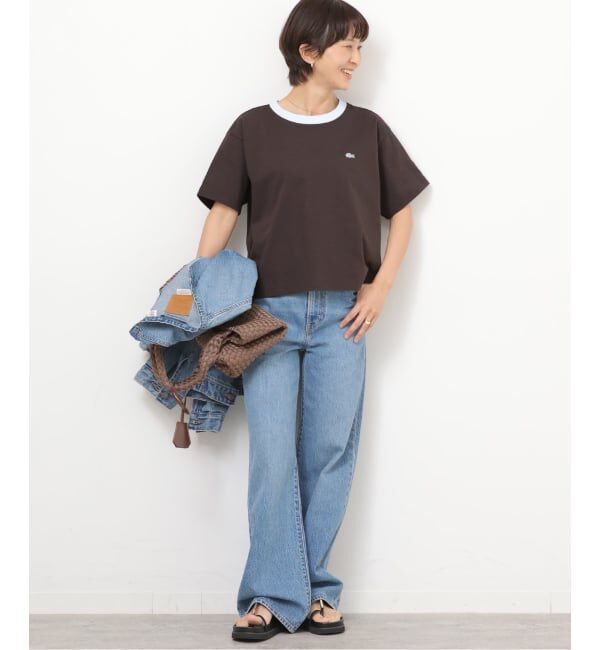 JOURNAL STANDARD relume「《追加予約》別注【LACOSTE/ラコステ】リンガーTシャツ」|Tシャツ・カットソー|