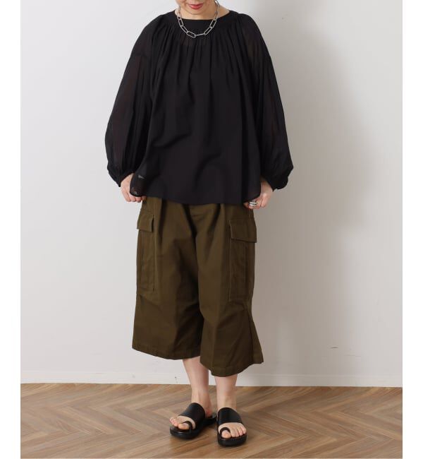 journal standard luxe「ハイツイストガーゼ ギャザーブラウス」|シャツ・ブラウス|