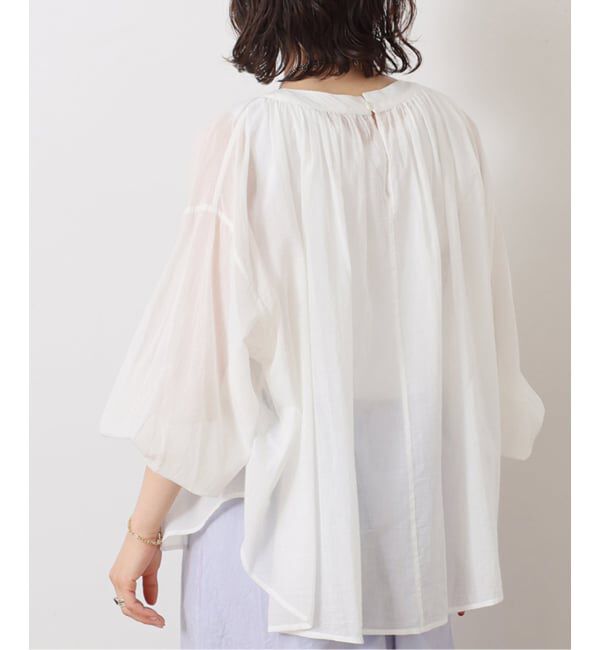 journal standard luxe「ハイツイストガーゼ ギャザーブラウス」|シャツ・ブラウス|