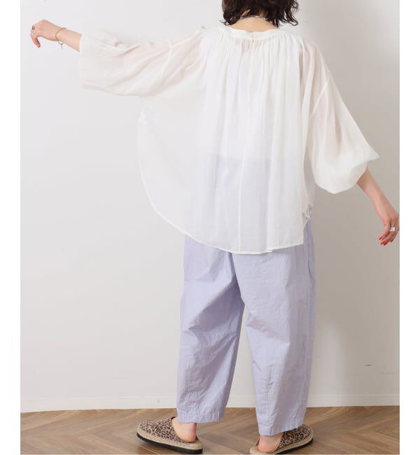 journal standard luxe「ハイツイストガーゼ ギャザーブラウス」|シャツ・ブラウス|