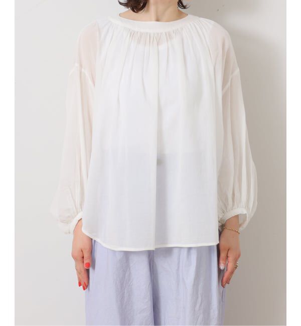 journal standard luxe「ハイツイストガーゼ ギャザーブラウス」|シャツ・ブラウス|