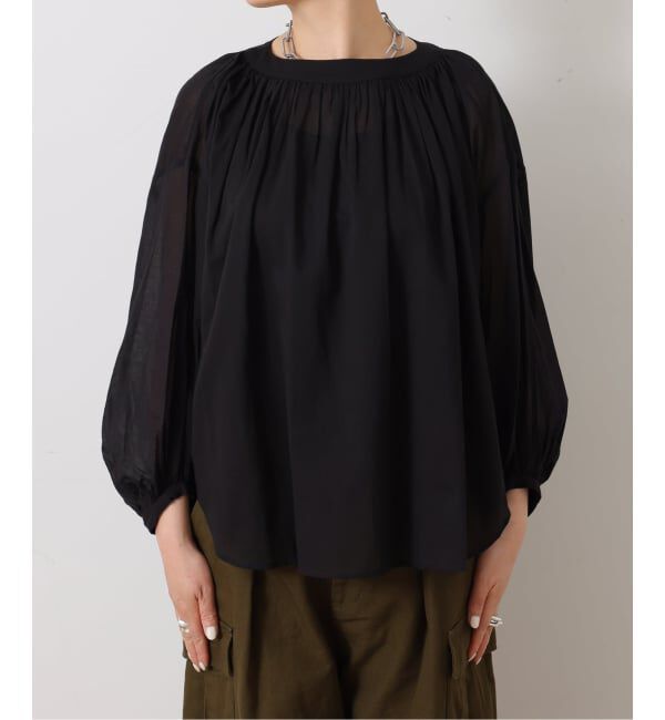 journal standard luxe「ハイツイストガーゼ ギャザーブラウス」|シャツ・ブラウス|