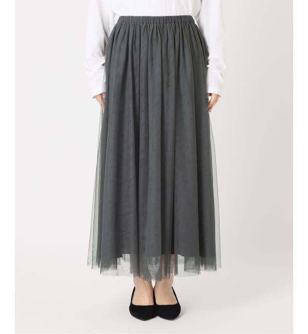 JOURNAL STANDARD relume「《WEB限定追加予約》ウォッシャブルチュールイージースカート」|スカート|