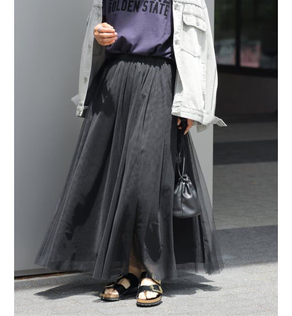 JOURNAL STANDARD relume「《WEB限定追加予約》ウォッシャブルチュールイージースカート」|スカート|