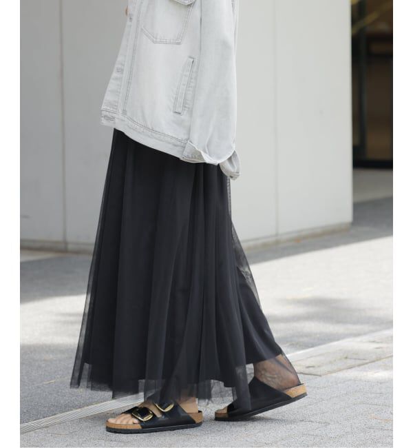 JOURNAL STANDARD relume「《WEB限定追加予約》ウォッシャブルチュールイージースカート」|スカート|