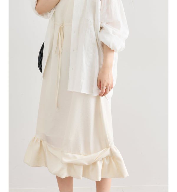 U by SPICK&SPAN「Atelier Edition/アトリエ エディション FLOUNCE DETAIL DRESS」|ワンピース|