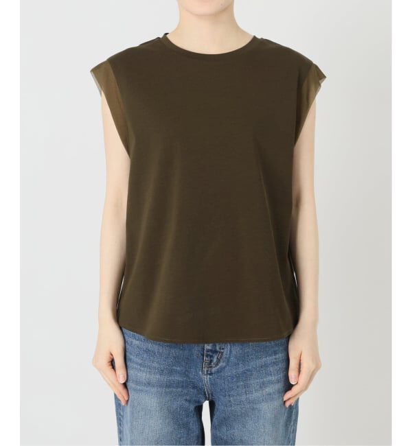 Spick and Span「《追加予約》オーガンジーコンビルーズプルオーバー」|Tシャツ・カットソー|