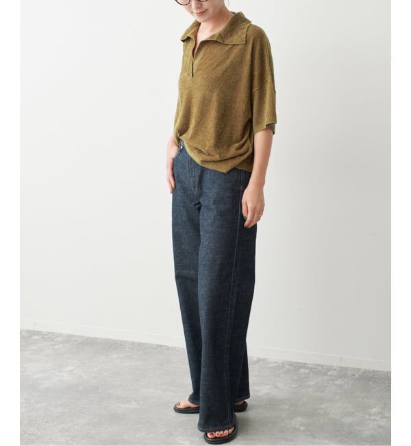 Spick and Span「《予約》R/NYモールヤーンポロシャツニット」|ニット・セーター|