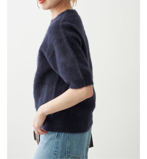 Spick and Span「《新色 / 追加予約》FOX/ALPACAハーフスリーブニット」|ニット・セーター|