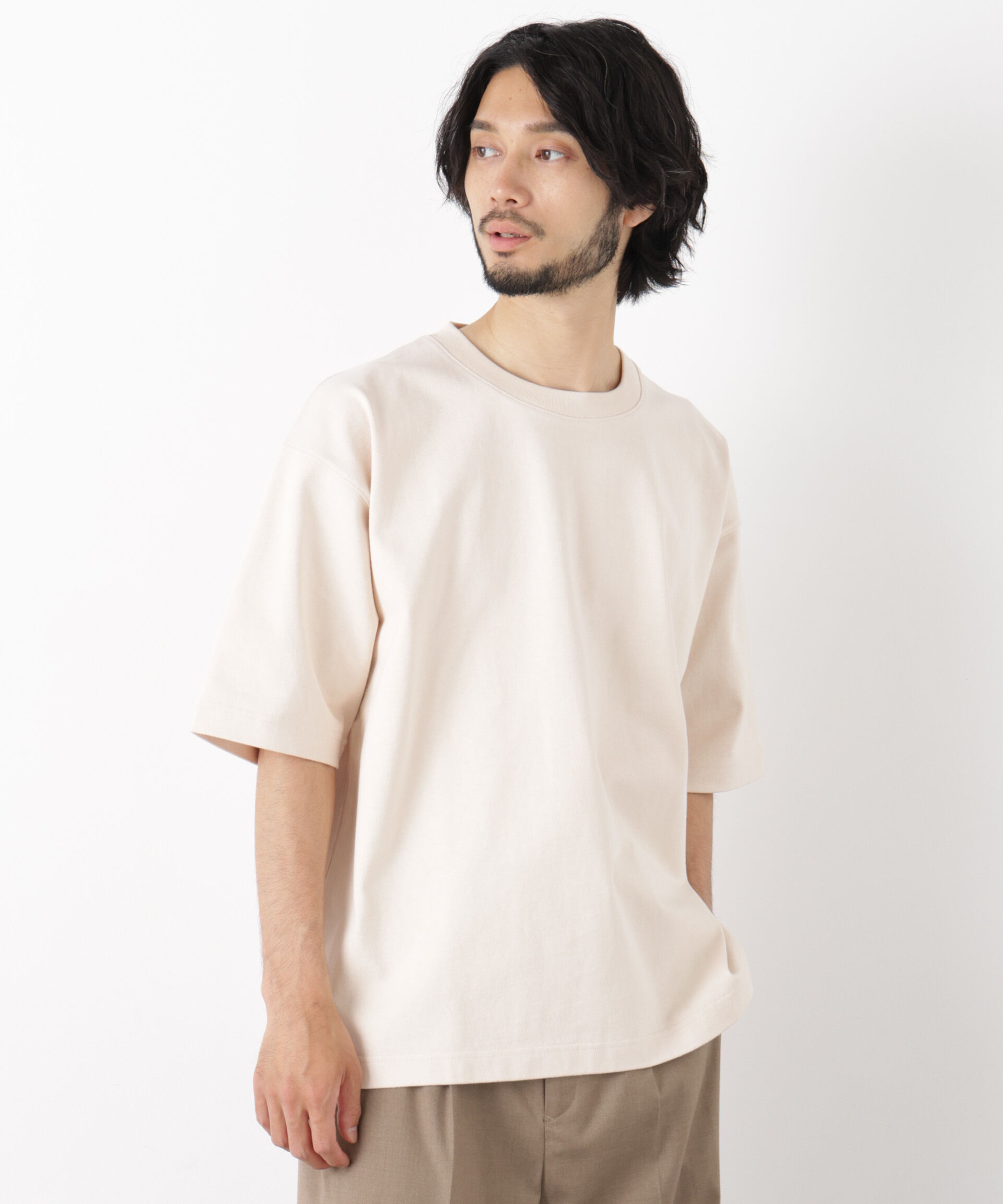 nano･universe「WEB限定/ヘビーウェイトカラーTシャツ 半袖」|Tシャツ・カットソー|