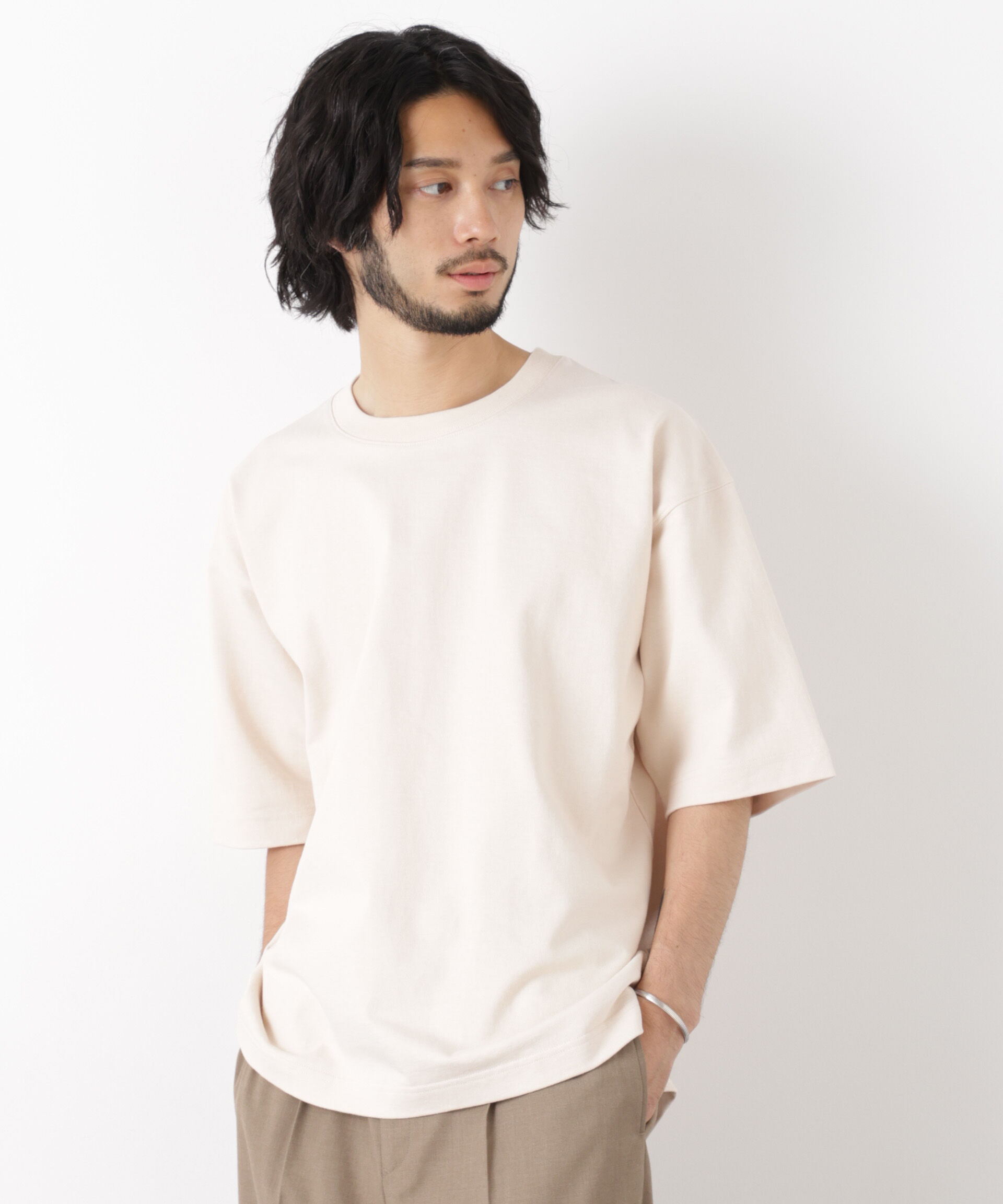 nano･universe「WEB限定/ヘビーウェイトカラーTシャツ 半袖」|Tシャツ・カットソー|