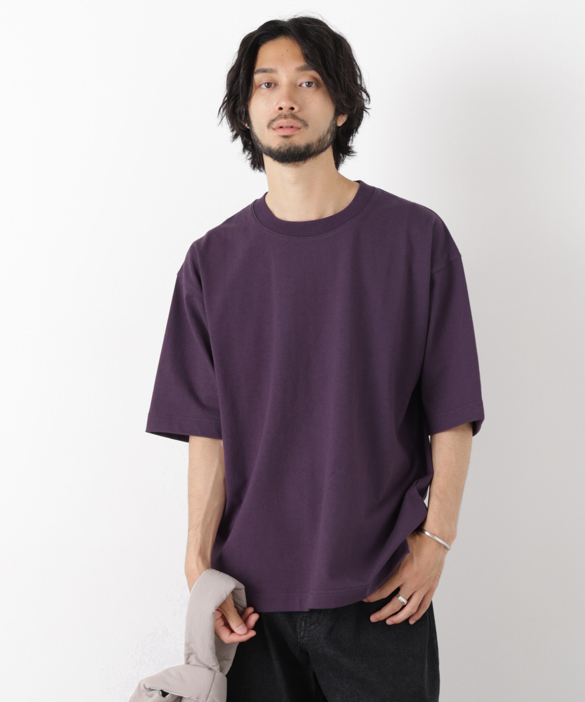 nano･universe「WEB限定/ヘビーウェイトカラーTシャツ 半袖」|Tシャツ・カットソー|