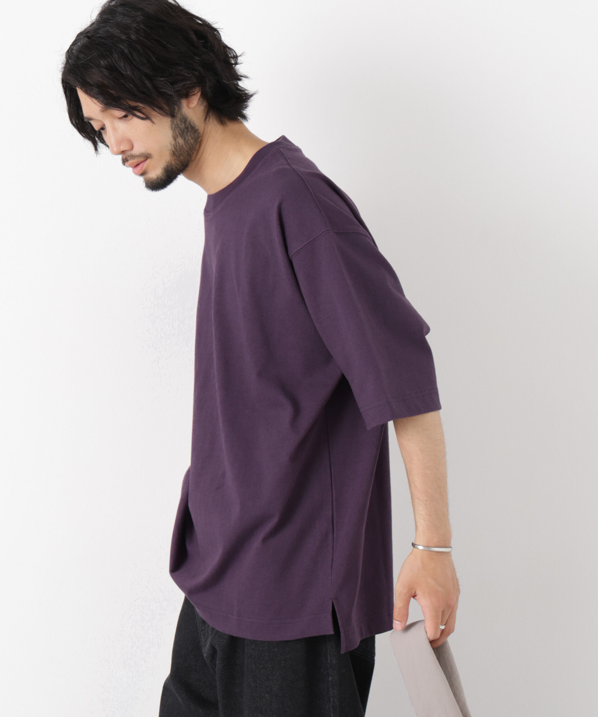 nano･universe「WEB限定/ヘビーウェイトカラーTシャツ 半袖」|Tシャツ・カットソー|