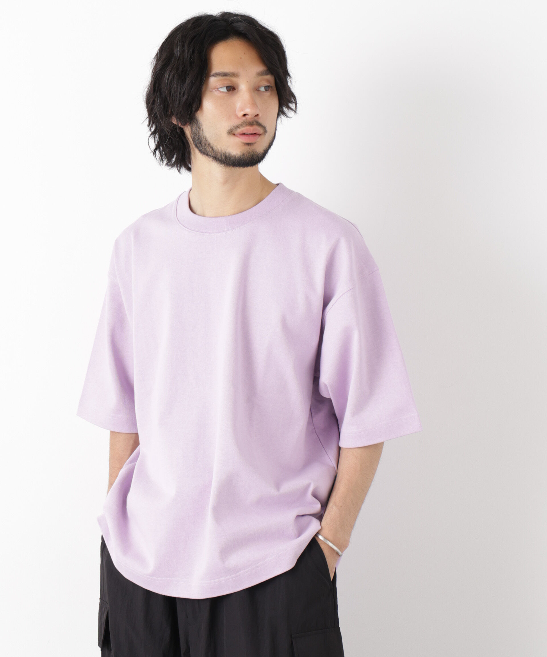 nano･universe「WEB限定/ヘビーウェイトカラーTシャツ 半袖」|Tシャツ・カットソー|